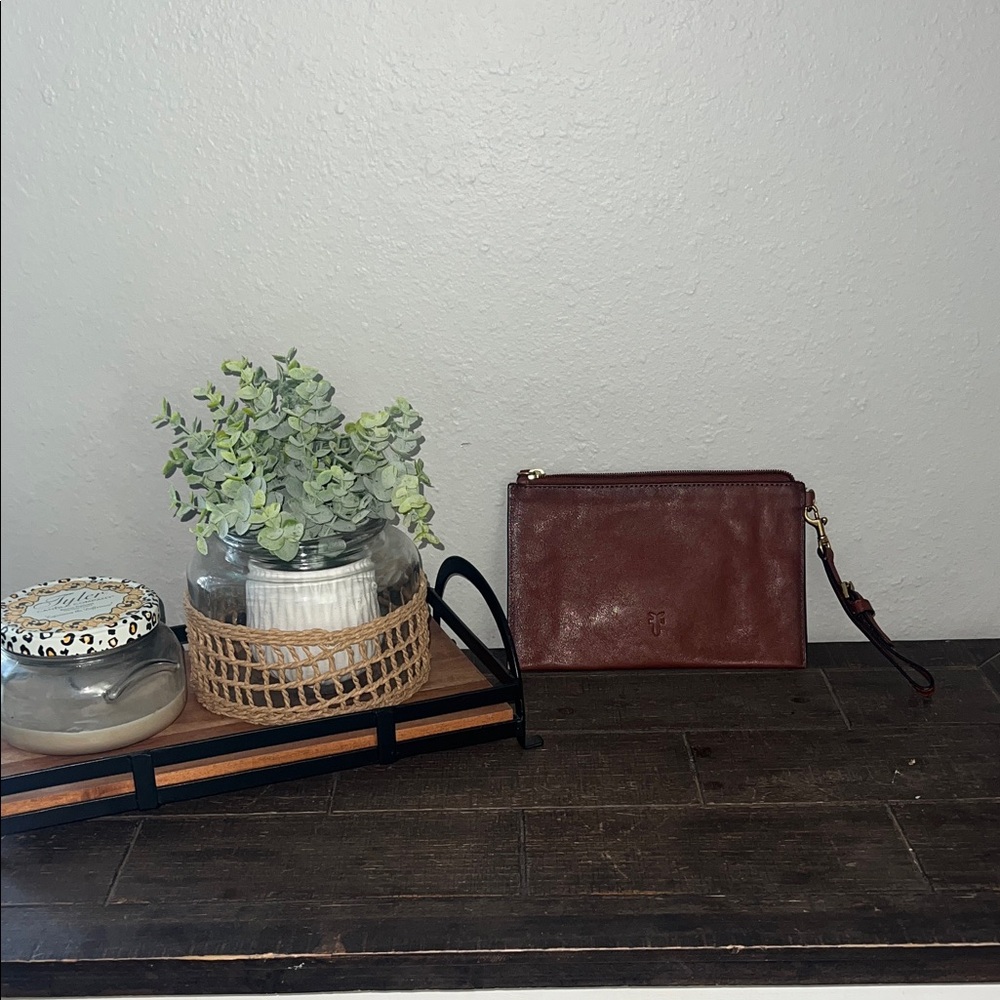 Frye Leather Wristlet